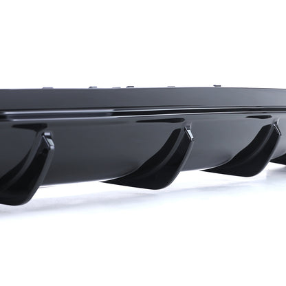 Diffusore Posteriore Nero Lucido con Terminali Cromati per Mercedes CLA C117