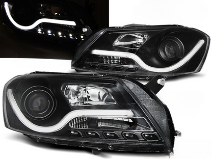 BLACK HEADLIGHT TUBE for VW PASSAT B7 10.10-10.14 