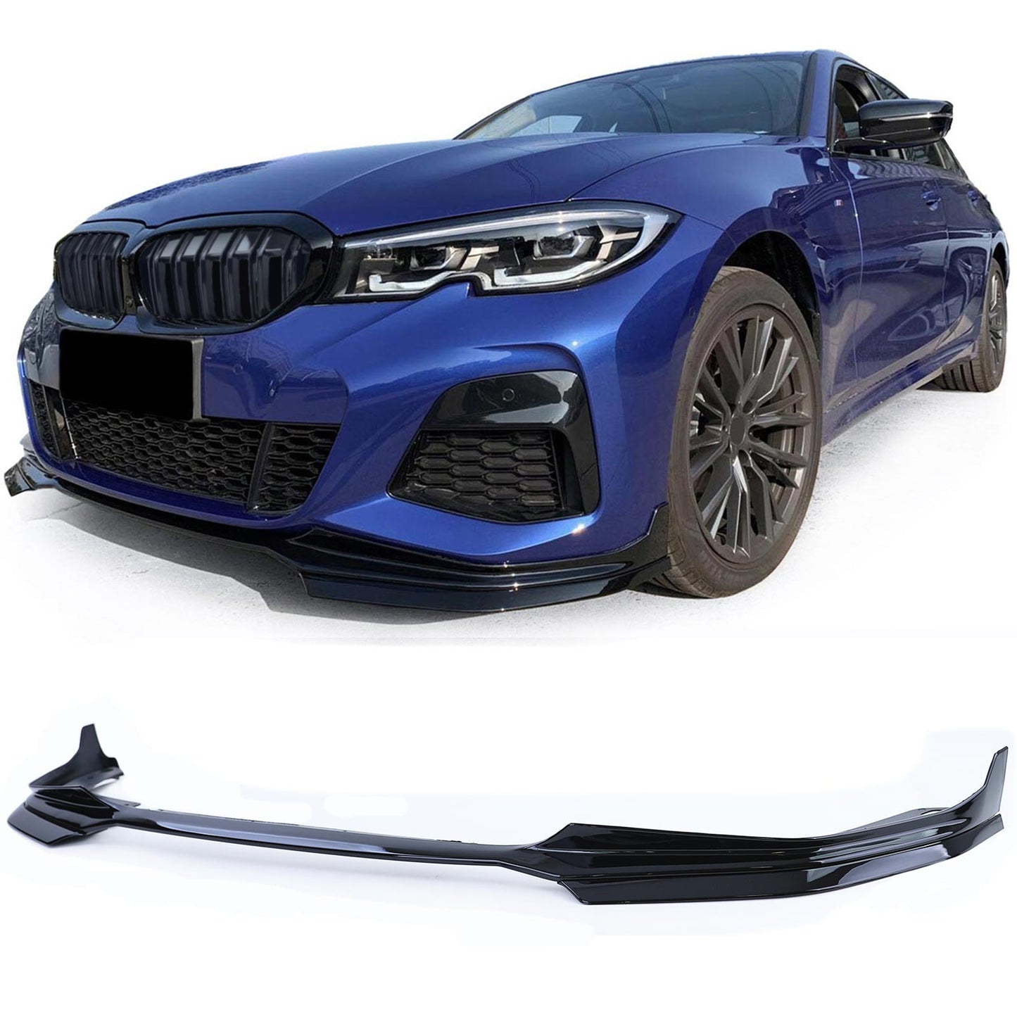 Bodykit Spoiler Grill Diffusore Performance Nero Lucido adatto per BMW Serie 3 G20