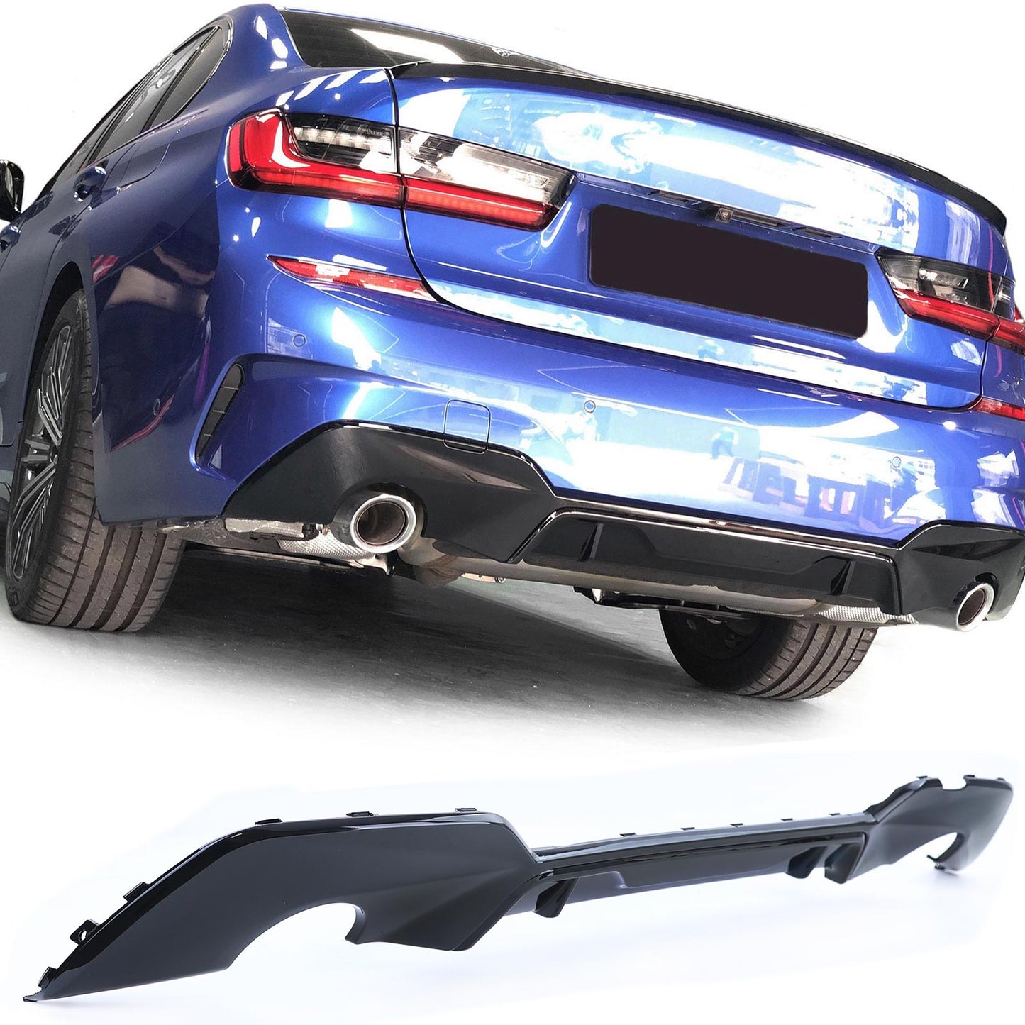 Bodykit Spoiler Grill Diffusore Performance Nero Lucido adatto per BMW Serie 3 G20