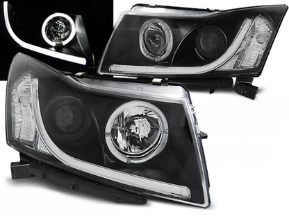 HEADLIGHTS SUITABLE FOR CHEVROLET CRUZE 09-12 TUBE LIGHT BLACK 