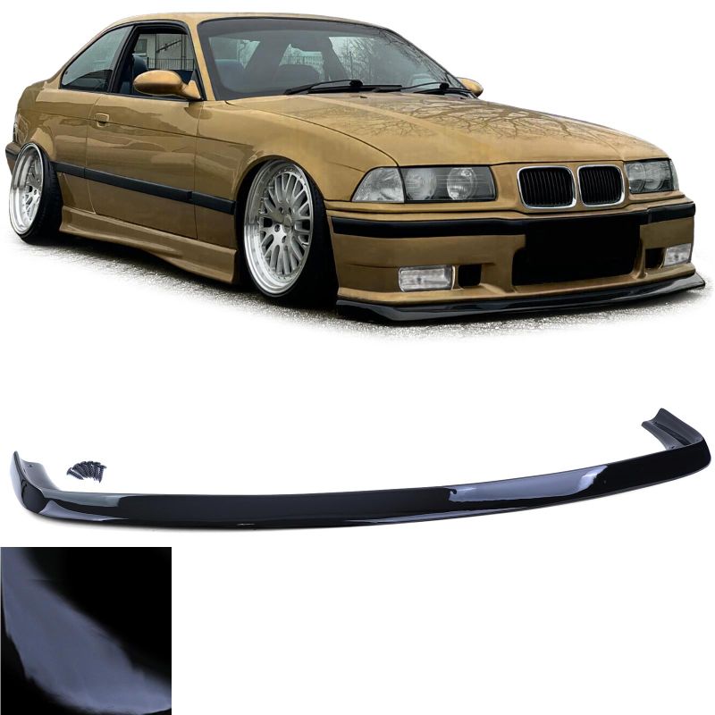 💫Splitter Anteriore Lip FATLIP Black Gloss adatto per BMW Serie 3 E36 90-99💫