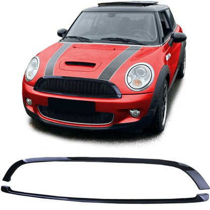 ⭐Glossy Black Grill Stripe Set For Mini One Cooper JCW R56 R57 R58 R59⭐