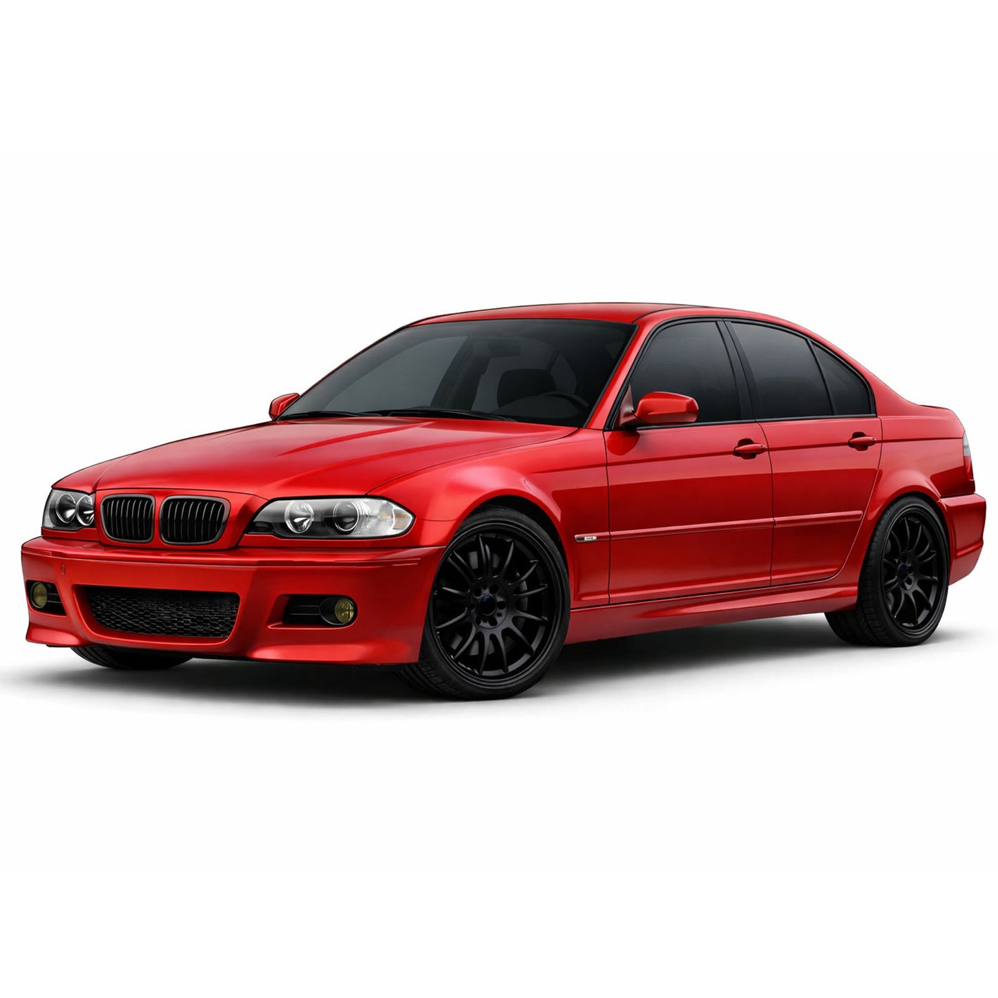 💫ART.7879 Paraurti Anteriore Sportivo + fari antinebbia per BMW E46 Serie 3 2001-2005💫