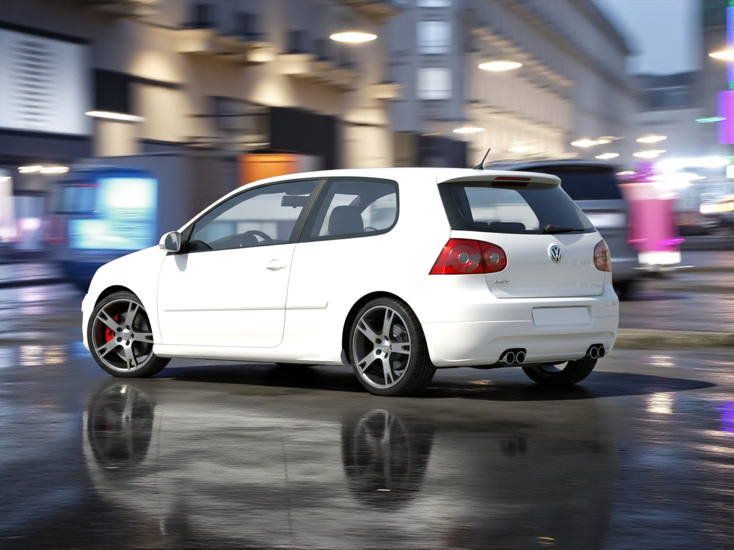 💥ART.4237 Paraurti Posteriore adatto per VW GOLF 5 03-10 LOOK GTI💥