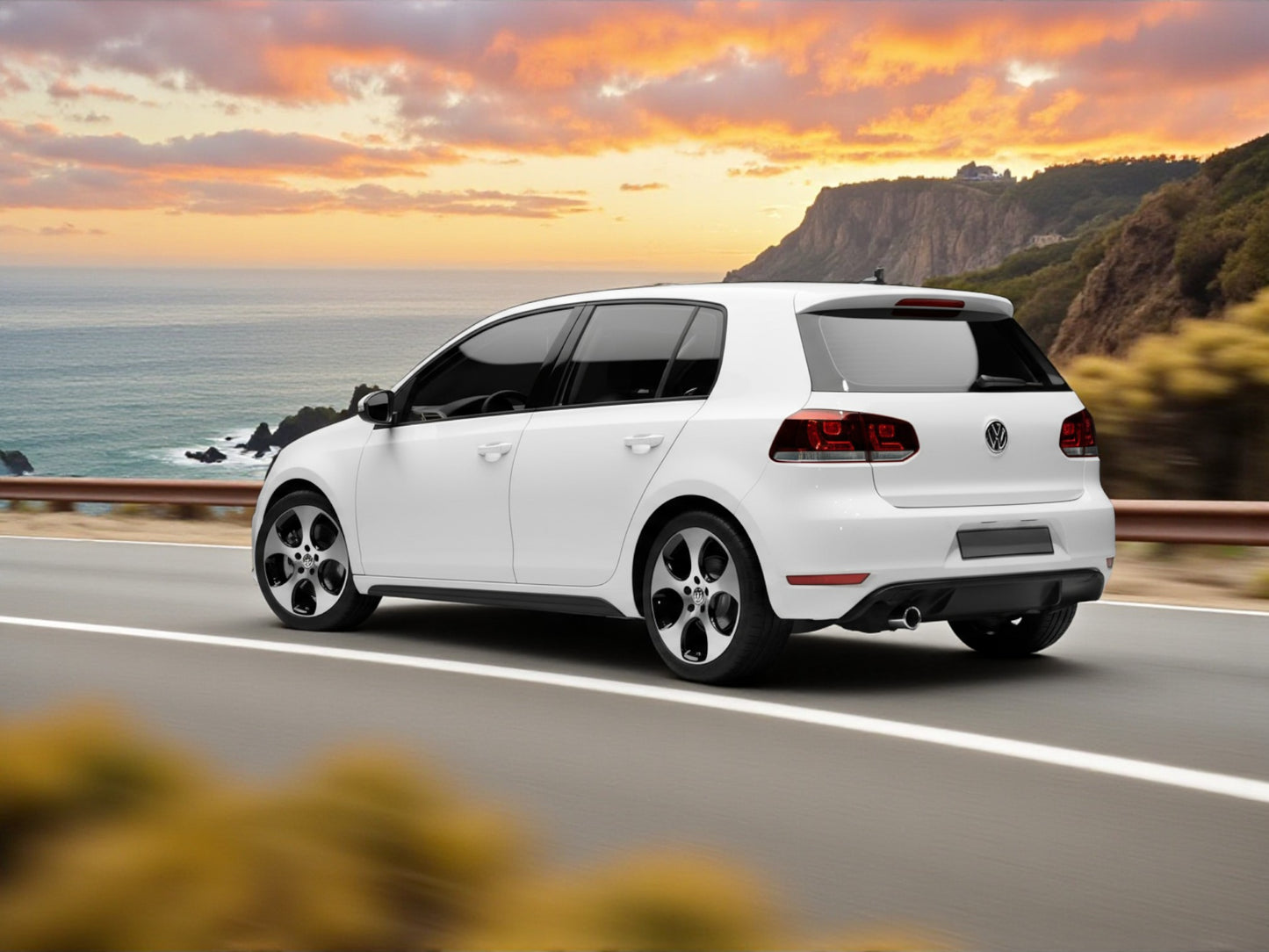 💥ART.4240 Paraurti Posteriore adatto per VW GOLF 6 08-14 LOOK GTI💥