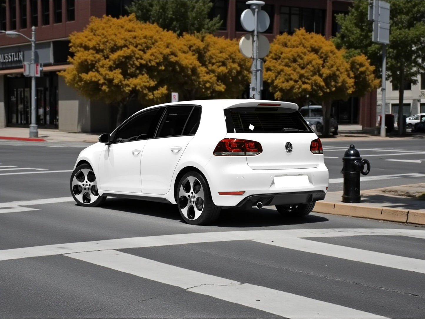 💥ART.4241 Paraurti Posteriore adatto per VW GOLF 6 08-14 LOOK GTI💥