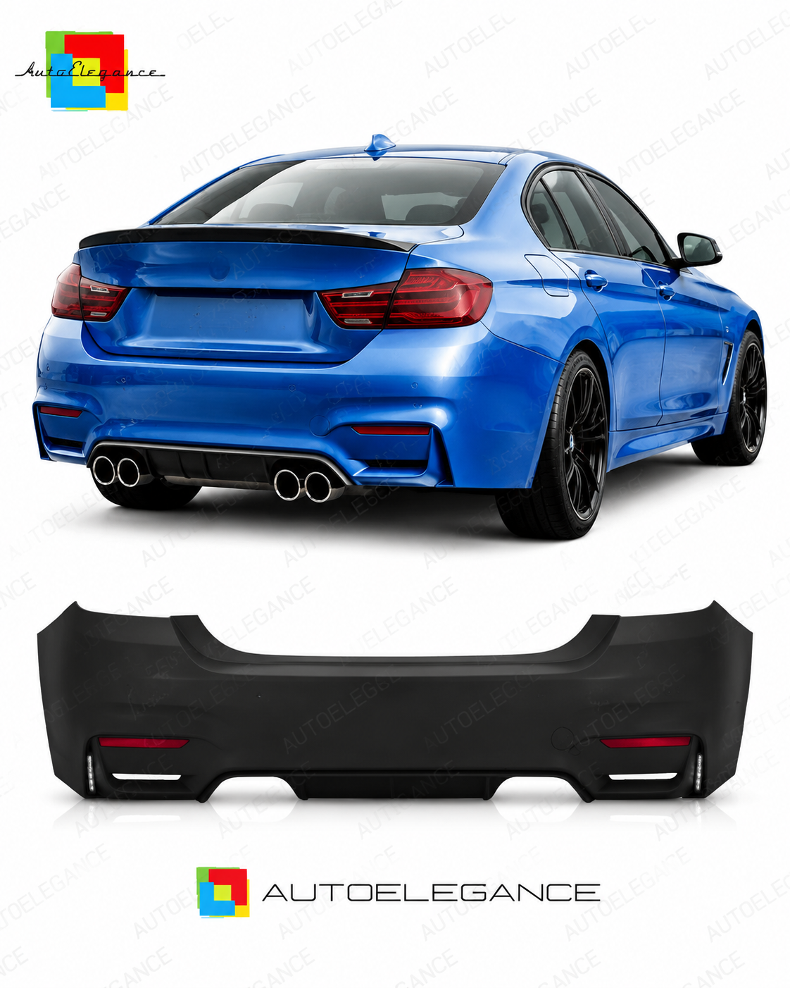 💕PARAURTI POSTERIORE BMW F32 F33 LOOK M4 💕