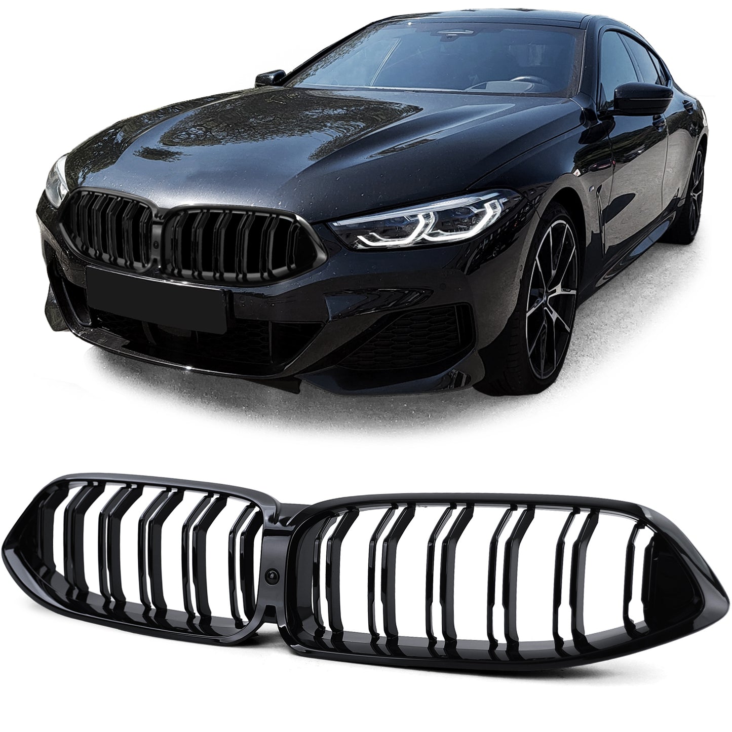 ⭐Performance Gloss Double Bar Sport Grille Suitable for BMW 8 Series G14 G15 G16⭐ 