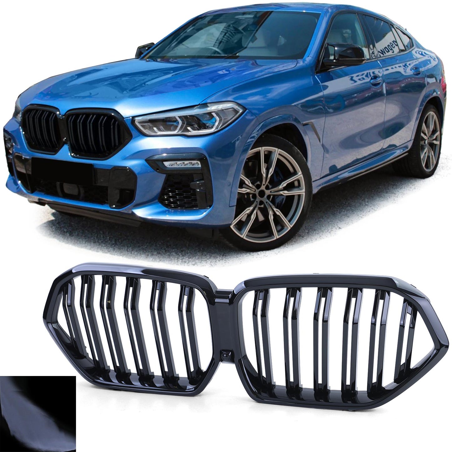 Griglia Sport Doppia Barra Performance Gloss adatta per BMW X6 G06 da 19