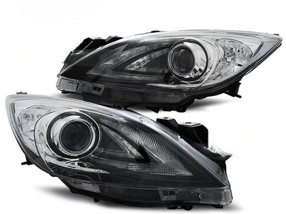 😎FARO ANTERIORE NERO ASPETTO MPS ADATTO PER MAZDA 3 03-09😎