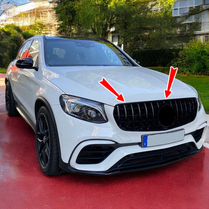⭐Griglia Sport Nero Lucido adatto per Mercedes GLC X253 SUV 15-19⭐