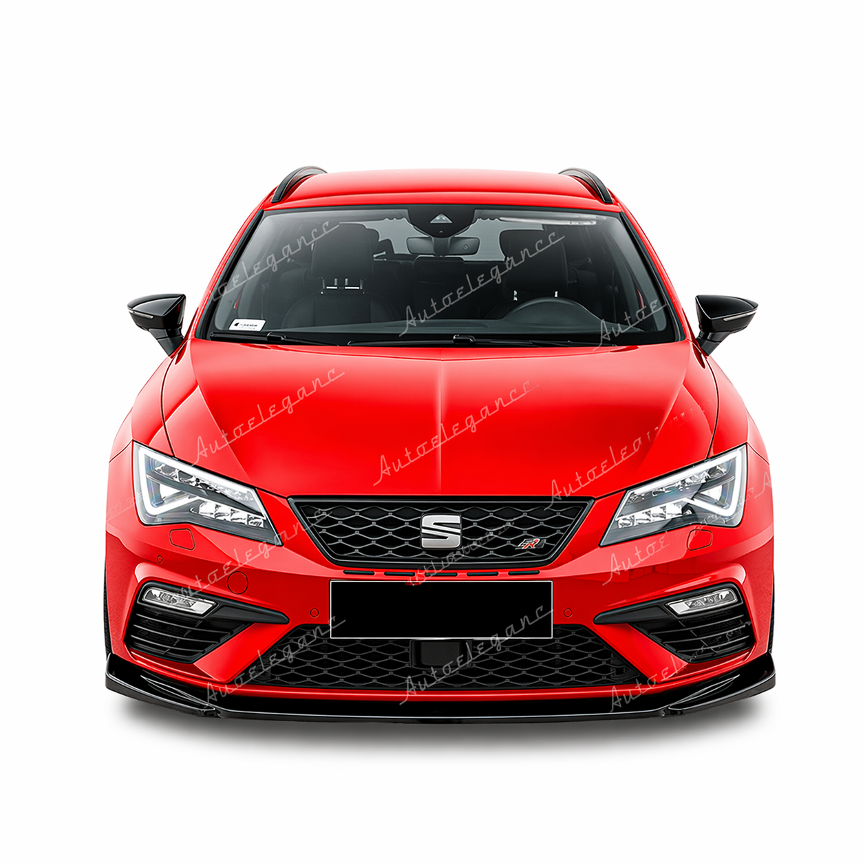🔥ART.9572 SPLITTER ANTERIORE LEON MK 3.5 FL MAX V5 NERO LUCIDO / 2017-2020🔥