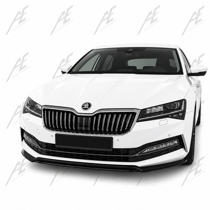 💕SPLITTER  Skoda Superb Mk3 FL 2019+  NERO  LUCIDO 💕
