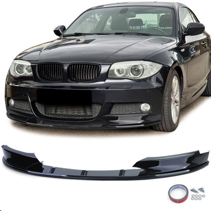 💫Spoiler anteriore Lip Performance Black Gloss adatto per BMW Serie 1 E82 E88💫