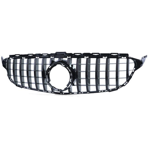 Griglia Sportiva Nera Cromata Lucida per Mercedes CLASSE C W205 S205 18-21