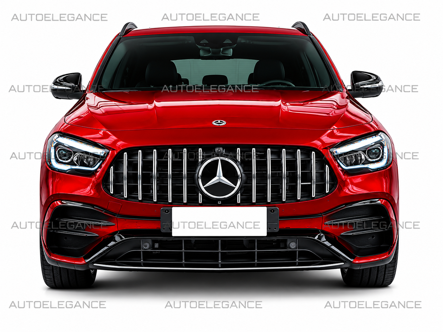 💫GRIGLIA ANTERIORE AMG GT-R PROFILI SATINATI PANAMERICANA - MERCEDES GLA H247💫