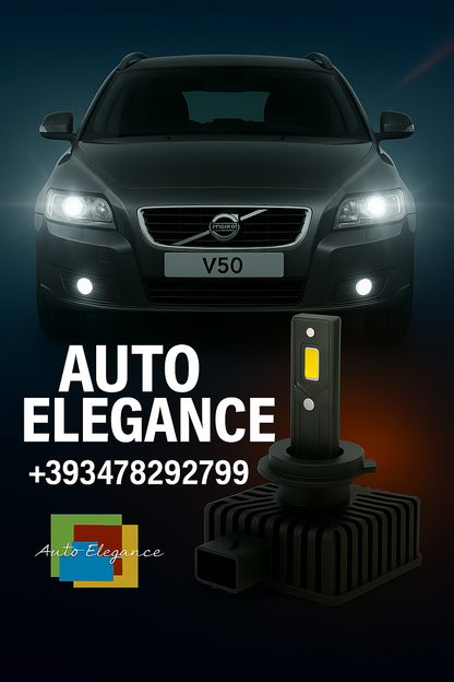 💕COPPIA LAMPADE D1S LED DA XENON A LED PER VOLVO V50💕