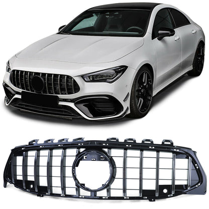 💫ART.4543 Griglia Radiatore Sportiva (Nera Cromata Lucida) per Mercedes💫