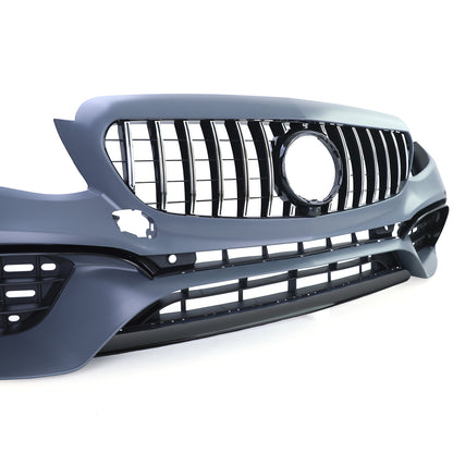 ⭐Paraurti Sportivo con Calandra Cromo Nero per Mercedes Classe E W213 16-20⭐
