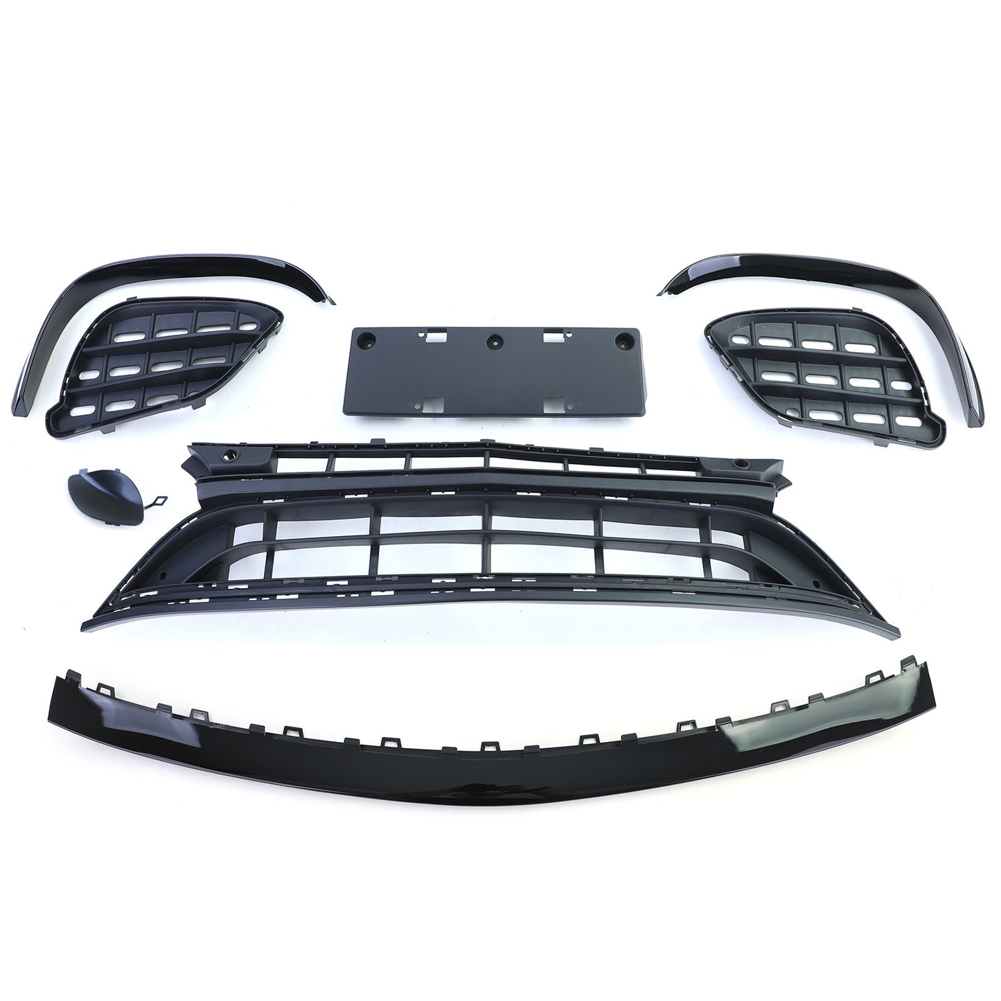 ⭐Paraurti Sportivo con Calandra Cromo Nero per Mercedes Classe E W213 16-20⭐