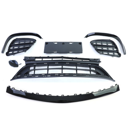 ⭐Paraurti Sportivo con Calandra Cromo Nero per Mercedes Classe E W213 16-20⭐