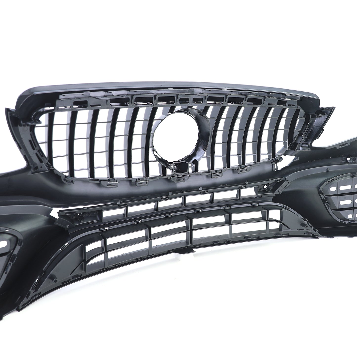 ⭐Paraurti Sportivo con Calandra Cromo Nero per Mercedes Classe E W213 16-20⭐