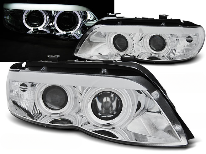 FARI ALLO XENO ANGEL EYES CHROME per BMW X5 E53 11.03-06