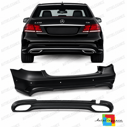 💕PARAURTI POSTERIORE MERCEDES CLASSE E W212 13-16 LOOK AMG PDC💕