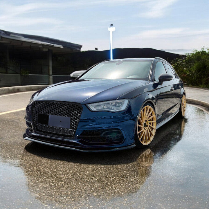🔥Sport Grill Honeycomb Grill Gloss Black For Audi A3 8V 12-16🔥