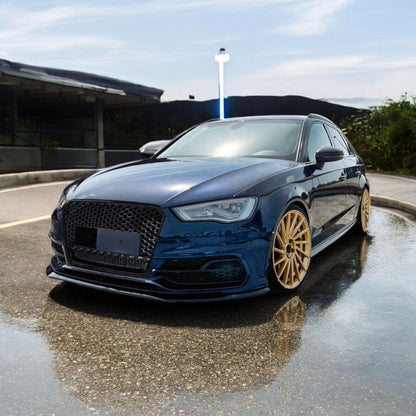 🔥Sport Grill Honeycomb Grill Gloss Black For Audi A3 8V 12-16🔥