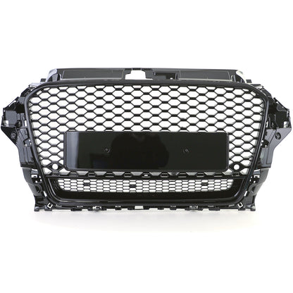 🔥Sport Grill Honeycomb Grill Gloss Black For Audi A3 8V 12-16🔥