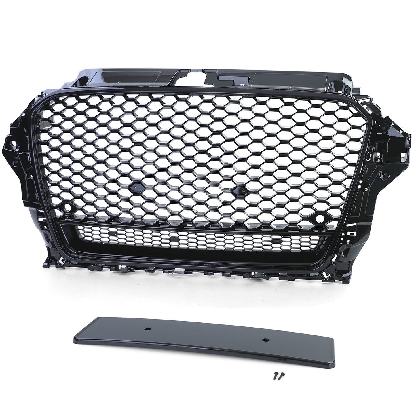 🔥Sport Grill Honeycomb Grill Gloss Black For Audi A3 8V 12-16🔥