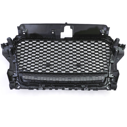 🔥Sport Grill Honeycomb Grill Gloss Black For Audi A3 8V 12-16🔥