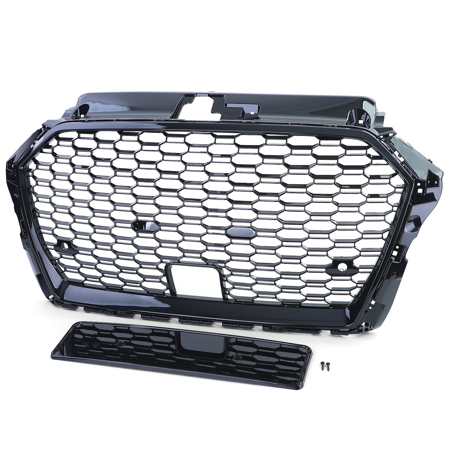🔥Griglia Sportiva a Nido d'Ape Nero Lucido per Audi A3 8V 16-20 con ACC🔥