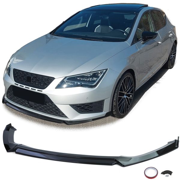✨Front Spoiler Lip Performance Gloss Black for Seat Leon 5F Cupra 12-20✨