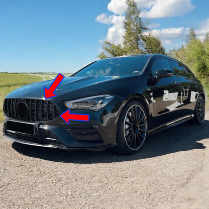 ⭐Griglie Sport Look Nero Lucido adatta per Mercedes CLA X118 da 19⭐