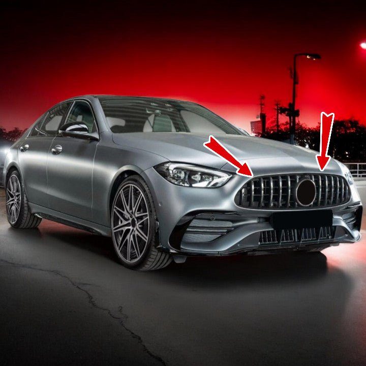 ⭐Griglia Sport Cromo Nero per Mercedes Classe C W206 S206 da 21⭐