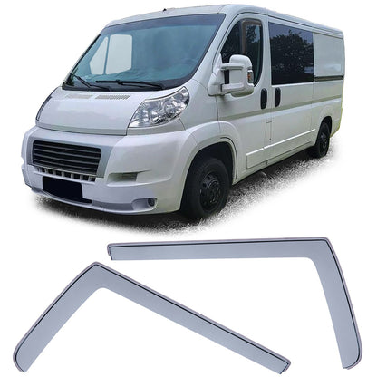 💫ART.7946 Deflettore Antivento e Antipioggia Nero Fumé per Fiat Ducato 3 250 💫