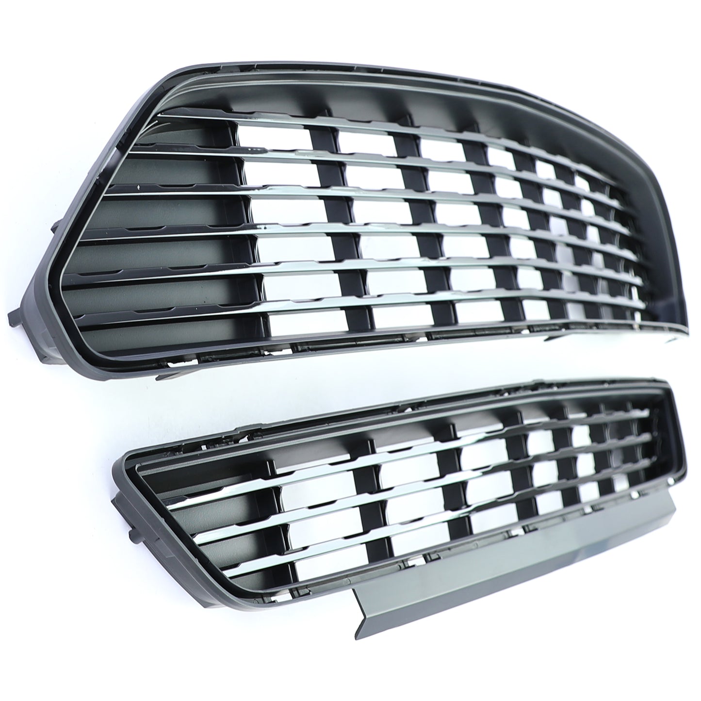 ✨Gloss Black Top Bottom Sport Grille Set for Ford Mustang 6 14-17✨