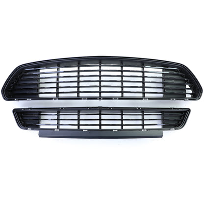 ✨Gloss Black Top Bottom Sport Grille Set for Ford Mustang 6 14-17✨