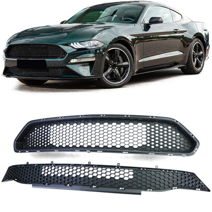 ✨BullittStyle Upper+Lower Grille Set for Ford Mustang 6 Facelift 18-23✨