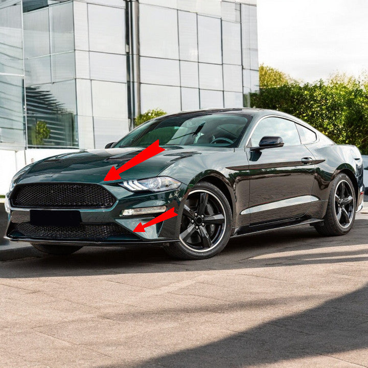 ✨BullittStyle Upper+Lower Grille Set for Ford Mustang 6 Facelift 18-23✨