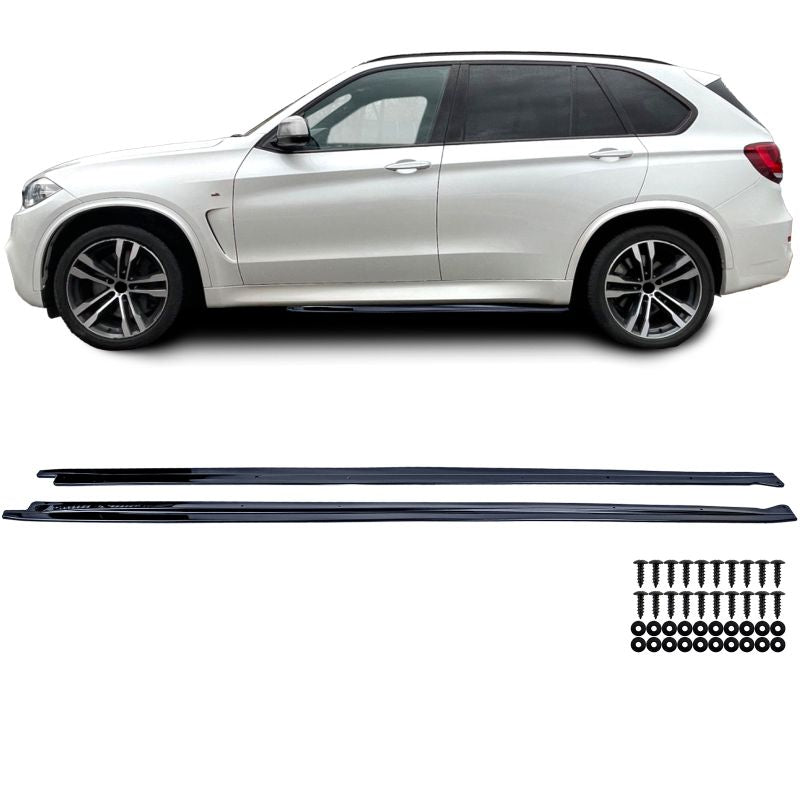 ART.4001 Sotto minigonne nera lucida per BMW X5 F15 13-18
