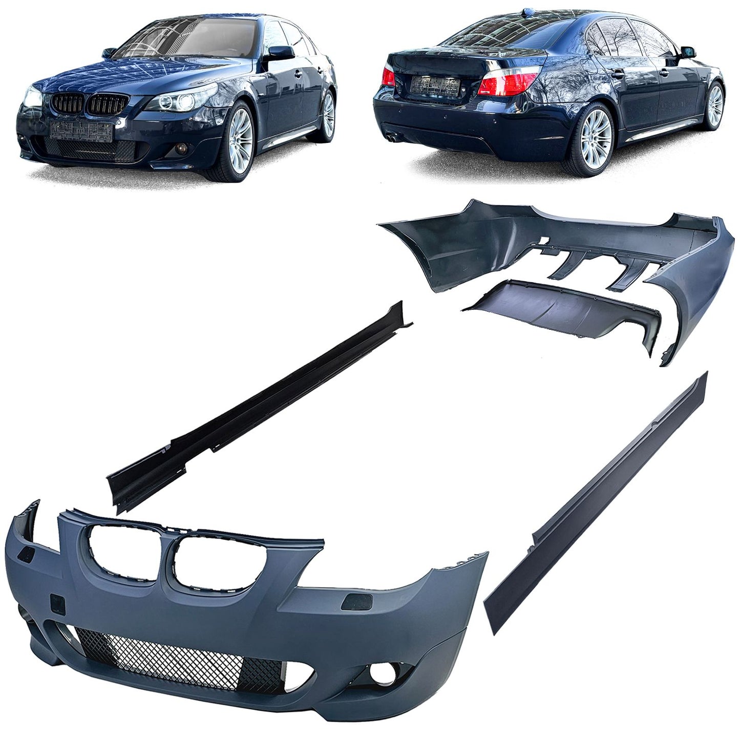 💫ART.4532 Bodykit Sportivo adatto per BMW Serie 5 E60 Berlina 2003-2007💫