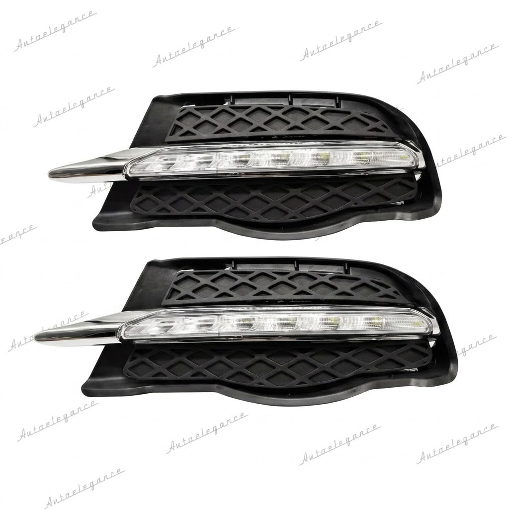 🔥ART.2200 GRIGLIE FENDINEBBIA ADATTO PER MERCEDES W204 2007-2011 LED DIURNE🔥