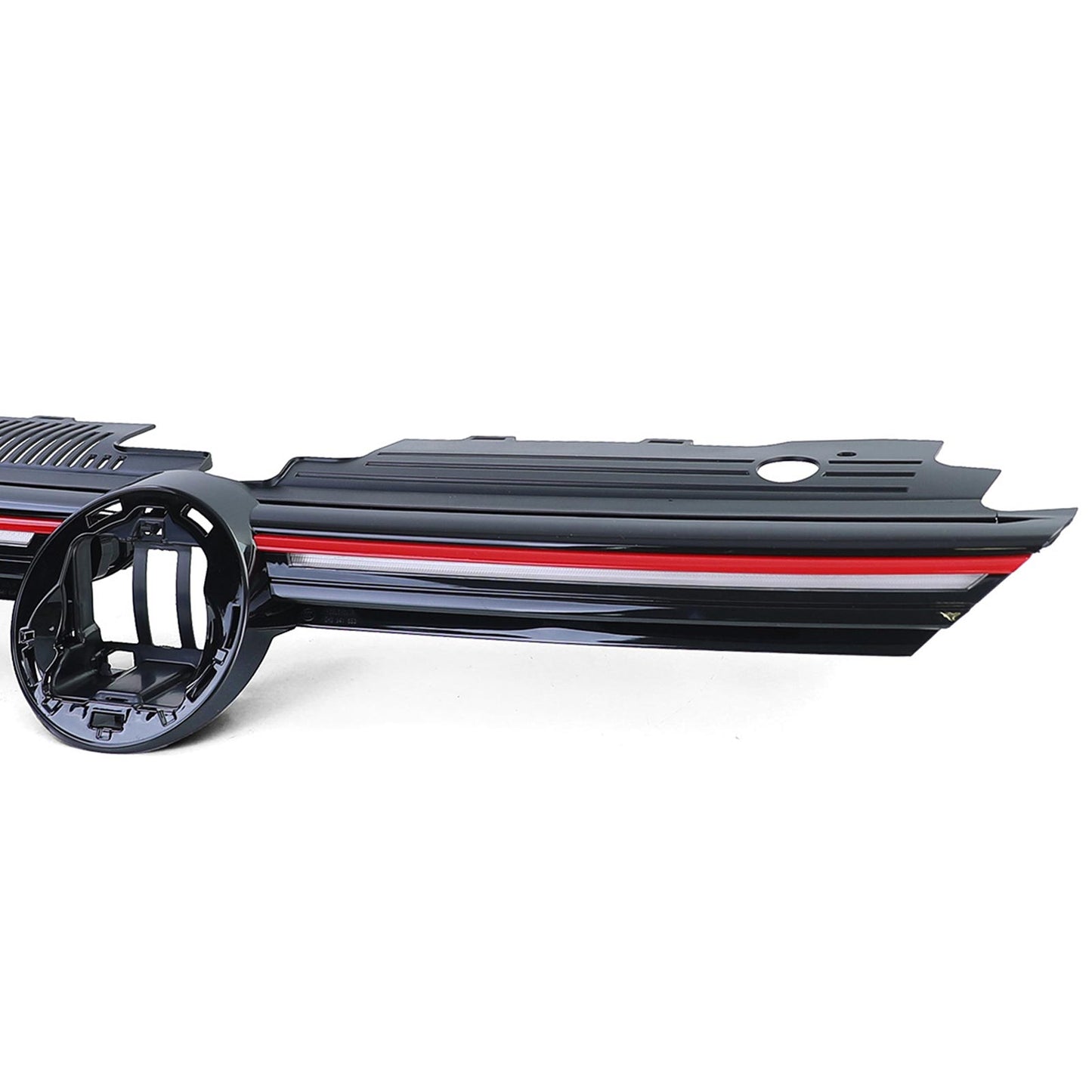 ⭐Sports radiator grille with red stripe for VW Golf 8 E GTI 19+⭐