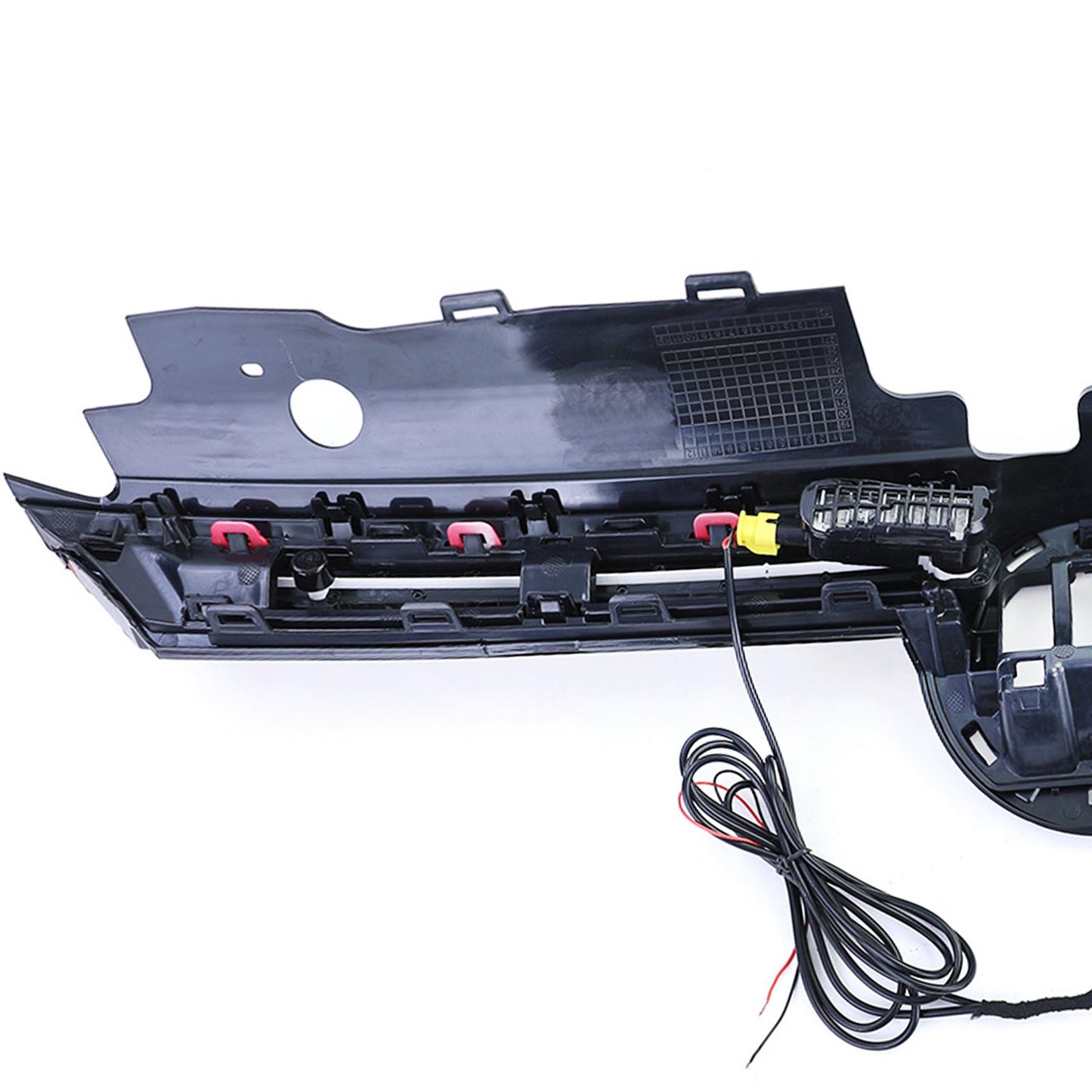 ⭐Sports radiator grille with red stripe for VW Golf 8 E GTI 19+⭐