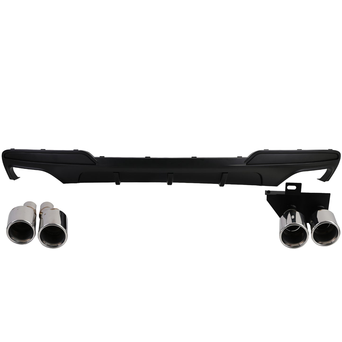 diffusore posteriore + terminali di scarico cromati adatto per BMW F10 F11 520