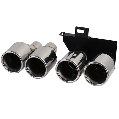 Chrome exhaust tips suitable for BMW F10 F11 520 523 525 528 530